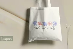 Floral Motivational Self-Care Quotes T-Shirt Design 14 Product Image 3