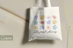 Floral Motivational Self-Care Quotes T-Shirt Design 17 Product Image 3