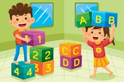 Indoor Activity Cartoon Vector #04 Product Image 1