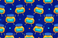 Ink Bottle Mascot Seamless Pattern Product Image 1