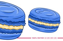 Macaroon Vector in Flat Design Style Product Image 1