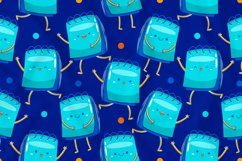 Paper Mascot Seamless Pattern Product Image 1