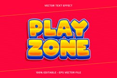 Play Zone Vector Text Effect Product Image 1