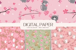 Flower Pattern Background Wallpaper Digital Paper_60 Product Image 1