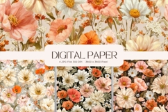 Vintage Flower Valentines Background Love Wedding Wallpaper Product Image 1