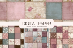 Flower Pattern Background Wallpaper Digital Paper_191 Product Image 1