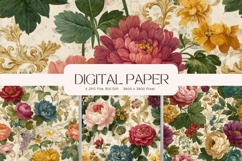 Vintage Flower Valentines Background Love Wedding Wallpaper Product Image 1