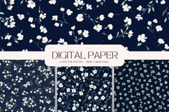 Flower Pattern Background Wallpaper Digital Paper_42 Product Image 1