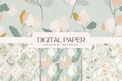 Boho Background Pattern Digital Paper Wallpaper Scrapbook_68 Product Image 1