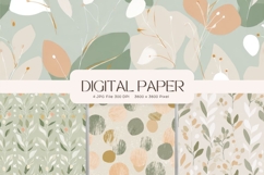 Boho Background Pattern Digital Paper Wallpaper Scrapbook_69 Product Image 1