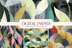 Boho Background Pattern Digital Paper Wallpaper Scrapbook140 Product Image 1