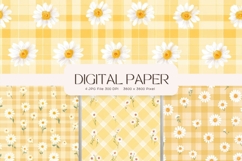 Daisy Flower Seamless Pattern Background Gift Wrap Wallpaper Product Image 1