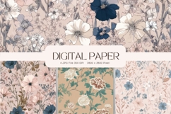 Vintage Flower Valentines Background Love Wedding Wallpaper Product Image 1