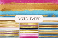 Stripe Pattern Background Gift Wrap Wallpaper Digital Paper Product Image 1