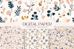 Flower Pattern Background Wallpaper Digital Paper_51 Product Image 1