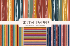 Boho Background Pattern Digital Paper Wallpaper Scrapbook_71 Product Image 1