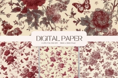 Vintage Flower Valentines Background Love Wedding Wallpaper Product Image 1