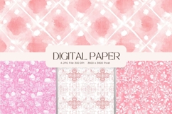 Flower Pattern Background Wallpaper Digital Paper_321 Product Image 1