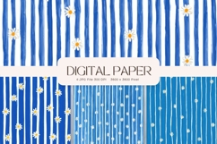 Daisy Flower Seamless Pattern Background Gift Wrap Wallpaper Product Image 1