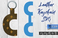 Leather Keychain SVG Design | Keychaine Design | SVG File Product Image 1