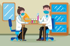 Scientist Profession Vector Illustration Product Image 1