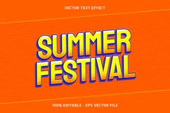 Summer Festival Vector Text Effect Product Image 1