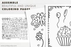 SVG clipart bundle for KDP coloring books. Product Image 3