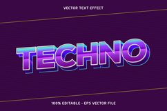 Techno Vector Text Effect Product Image 1