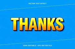 Thanks Vector Text Effect Product Image 1