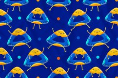 Triangular Ruler Mascot Seamless Pattern Product Image 1