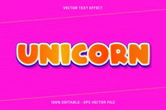 Unicorn Vector Text Effect Product Image 1