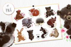 Cute Woodland Clipart | Forest Animal Clipart Product Image 2