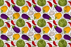 Vegetables Seamless Pattern Vector #03 Product Image 1