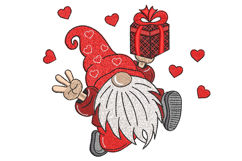 Valentine Gnomes Machine embroidery design Product Image 1