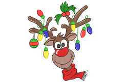 Reindeer, Christmas Embroidery Design Product Image 1