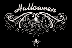 Halloween Spider Web, Machine Embroidery Design. Product Image 1