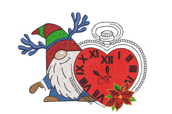 Christmas Gnome with Clock Product Image 1