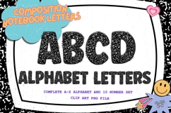 Composition Notebook Alphabet Back To School Teacher Letters Product Image 1