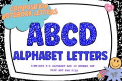Composition Notebook Alphabet Back To School Teacher Letters Product Image 1