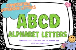 Composition Notebook Alphabet Back To School Teacher Letters Product Image 1
