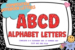 Composition Notebook Alphabet Back To School Teacher Letters Product Image 1