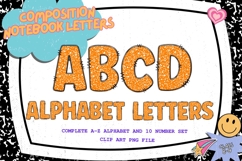Composition Notebook Alphabet Back To School Teacher Letters Product Image 1