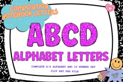 Composition Notebook Alphabet Back To School Teacher Letters Product Image 1