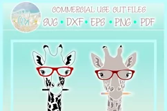Giraffe With Glasses And Pencil Nerdy Svg Dxf Eps Png Pdf Product Image 4