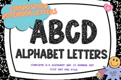 Composition Notebook Alphabet Back To School Teacher Letters Product Image 1