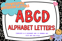 Composition Notebook Alphabet Back To School Teacher Letters Product Image 1