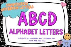 Composition Notebook Alphabet Back To School Teacher Letters Product Image 1