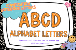 Composition Notebook Alphabet Back To School Teacher Letters Product Image 1