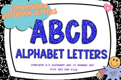 Composition Notebook Alphabet Back To School Teacher Letters Product Image 1
