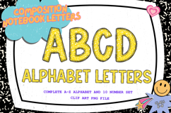 Composition Notebook Alphabet Back To School Teacher Letters Product Image 1